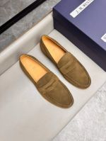J.M.WESTON Brown calfskin Leather Shoes-J.M.WESTON Man Business Leather Shoes